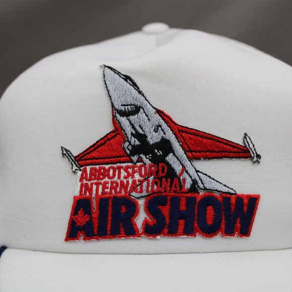 Vintage Patched Trucker Hat - Abbotsford Air Show 3 Striper - Adult Snapback - Picture 2 of 8